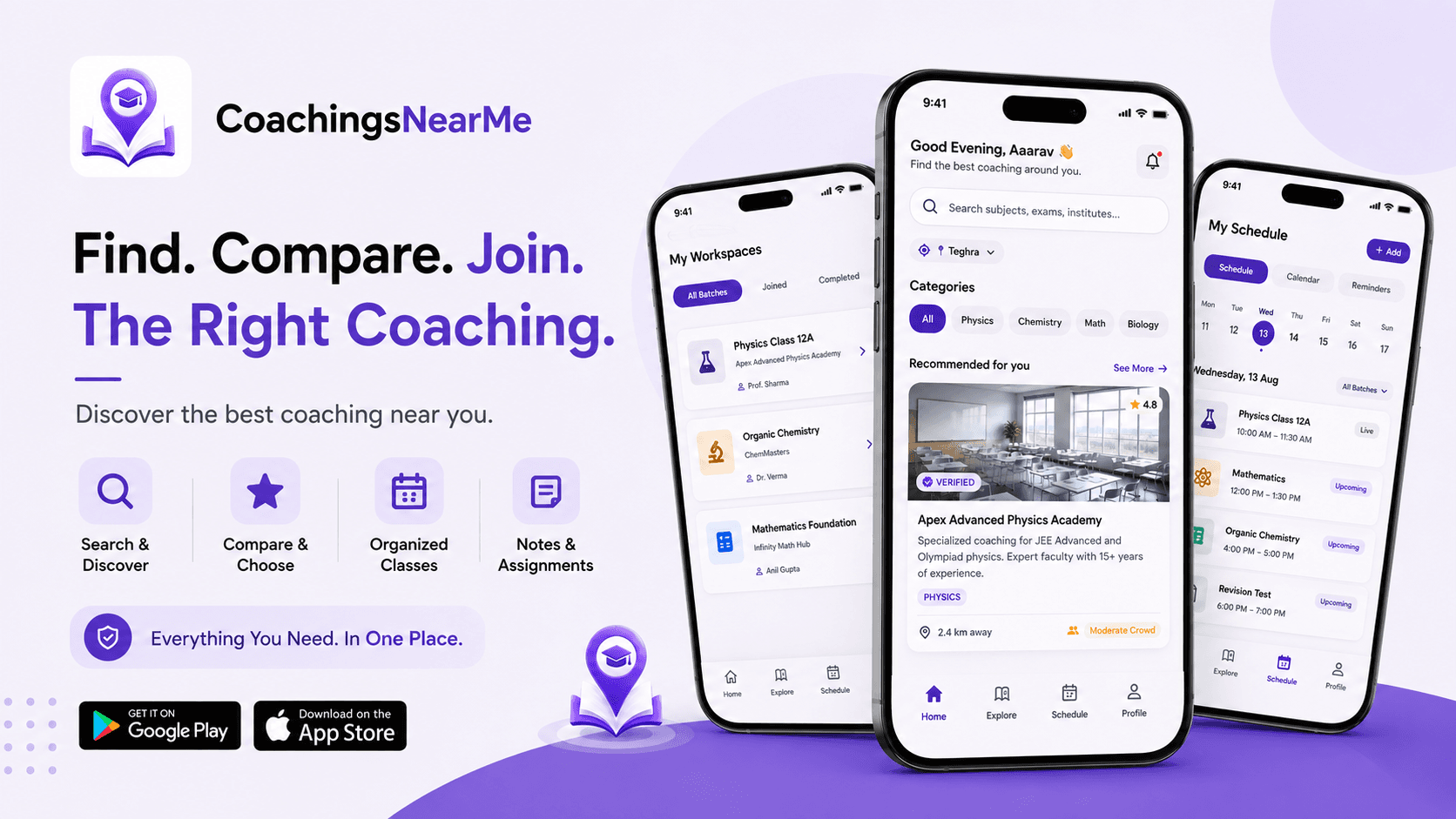 CoachingsNearMe.in — Student-First Coaching Discovery & Learning Platform